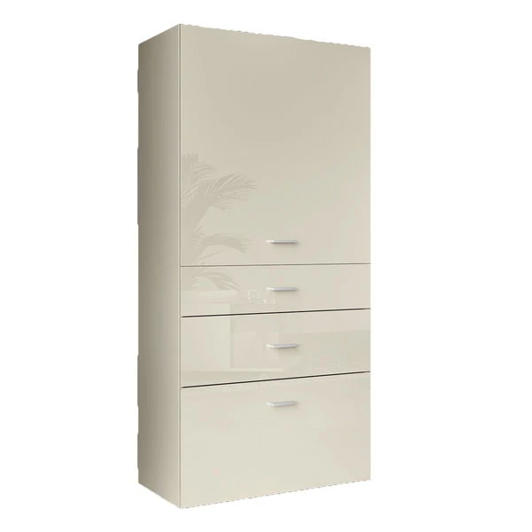 Now! No.14 By Hülsta Baukasten 8R 3 Schubladen 153,6x70x42 - Lack-seidengrau/Hochglanz-seidengrau