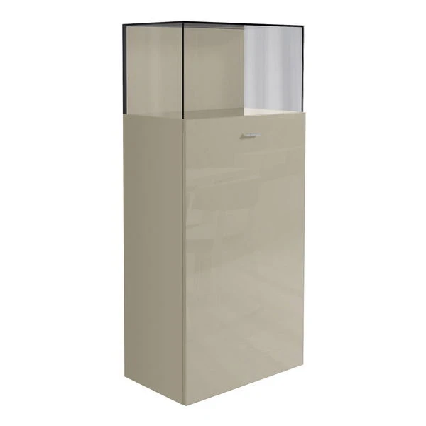 Now! No.14 By Hülsta Baukasten 8R 1 Glashaube 153,6x70x42 Lack-seidengrau/Hochglanz-seidengrau