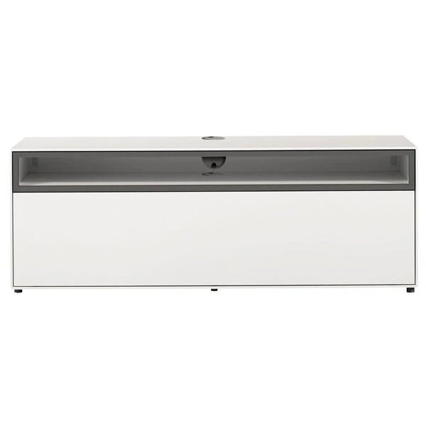 Now! By Hülsta Easy Wohnwand Lack-hellgrau 181x350x45 Mit Media-Lowboard - 4-teilig 4 Now! By Hülsta Easy Wohnwand Lack-hellgrau 181x350x45 Mit Media-Lowboard - 4-teilig – Bild 2