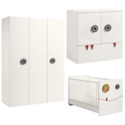 Hülsta Now! Minimo Kinderzimmer 3-türig Schneeweiß Inkl. Wickelaufsatz Zum Aktionspreis