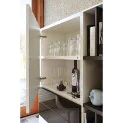 Now! Vision By Hülsta Kombination 10 140x141x42 Lack-weiß/Lack-Hochglanz-grau/Lack-Hochglanz-weiß -Hülsta 980011 huelsta now vision 151042f3 gr 1