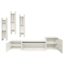 Now! By Hülsta Easy Wohnwand Lack-reinweiß 199x333x45 6-teilig 9 Now! By Hülsta Easy Wohnwand Lack-reinweiß 199x333x45 6-teilig -Hülsta 980033 huelsta now easy 160283f3 gr 1