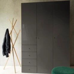 Now! Wardrobes By Hülsta Kombination 9 225,4x152x59 Cm | Lack-grau