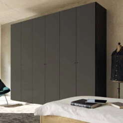 Now! Wardrobes By Hülsta Kombination 5 225,4x302x59 Cm | Lack-grau