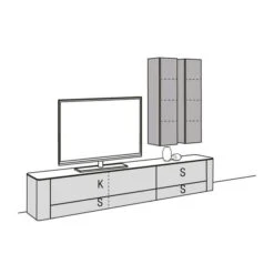 Hülsta Gentis Wohnwand 3 - Akzent Naturstamm - Breite 316,8 Cm 11 Hülsta Gentis Wohnwand 3 - Akzent Naturstamm - Breite 316,8 Cm -Hülsta gentis 3 strich