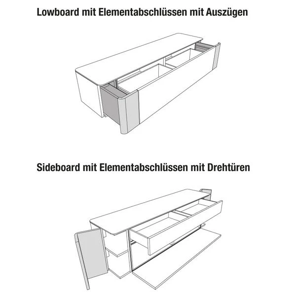 Hülsta Gentis Wohnwand 6 - Akzent Naturstamm - Breite 332,2 Cm 9 Hülsta Gentis Wohnwand 6 - Akzent Naturstamm - Breite 332,2 Cm – Bild 7