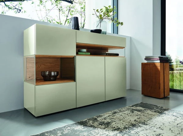 Hülsta Neo Sideboard 3 Schubladen Lack Seidengrau 3 Hülsta Neo Sideboard 3 Schubladen Lack Seidengrau