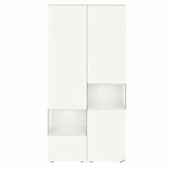 Hülsta Neo Wohnwand Vitrine 1 Schubkasten Und 3 Türen Lack Reinweiß -Hülsta huelsta neo 134429f4