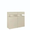 Hülsta Neo Highboard 2 Schubkästen Und 2 Türen Lack Seidengrau