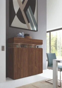 Hülsta Neo Highboard 2 Schubkästen Und 2 Türen Kernnussbaum -Hülsta huelsta neo 134524f3